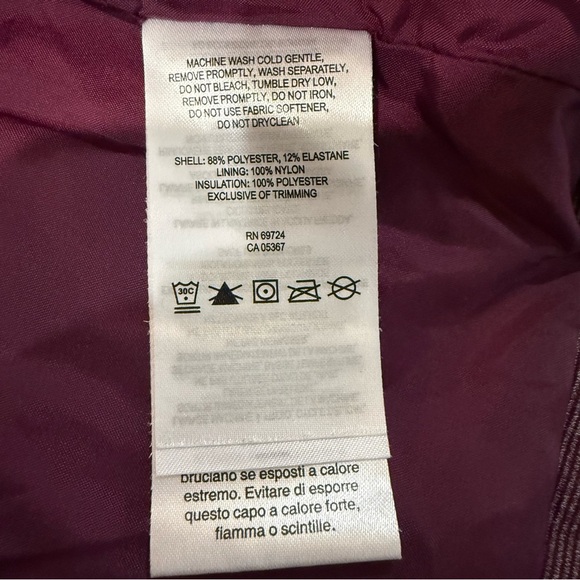 Columbia Dandi Camp Insulated Quilted Vest Women’s Small Maroon Red Mock Neck - Picture 7 of 8